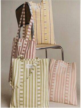 NWOT Sezane Octobre Editions Striped Tote Bag